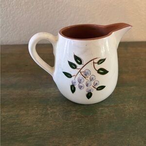 Vintage Stangl Milk Pitcher Blue Berry Large